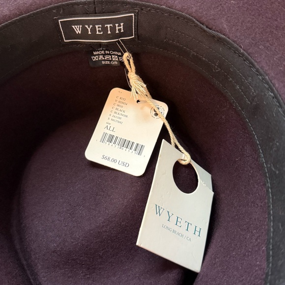 Free People X Wyeth Cowboy Hat Dark Burgundy NWT $68 - Picture 6 of 8